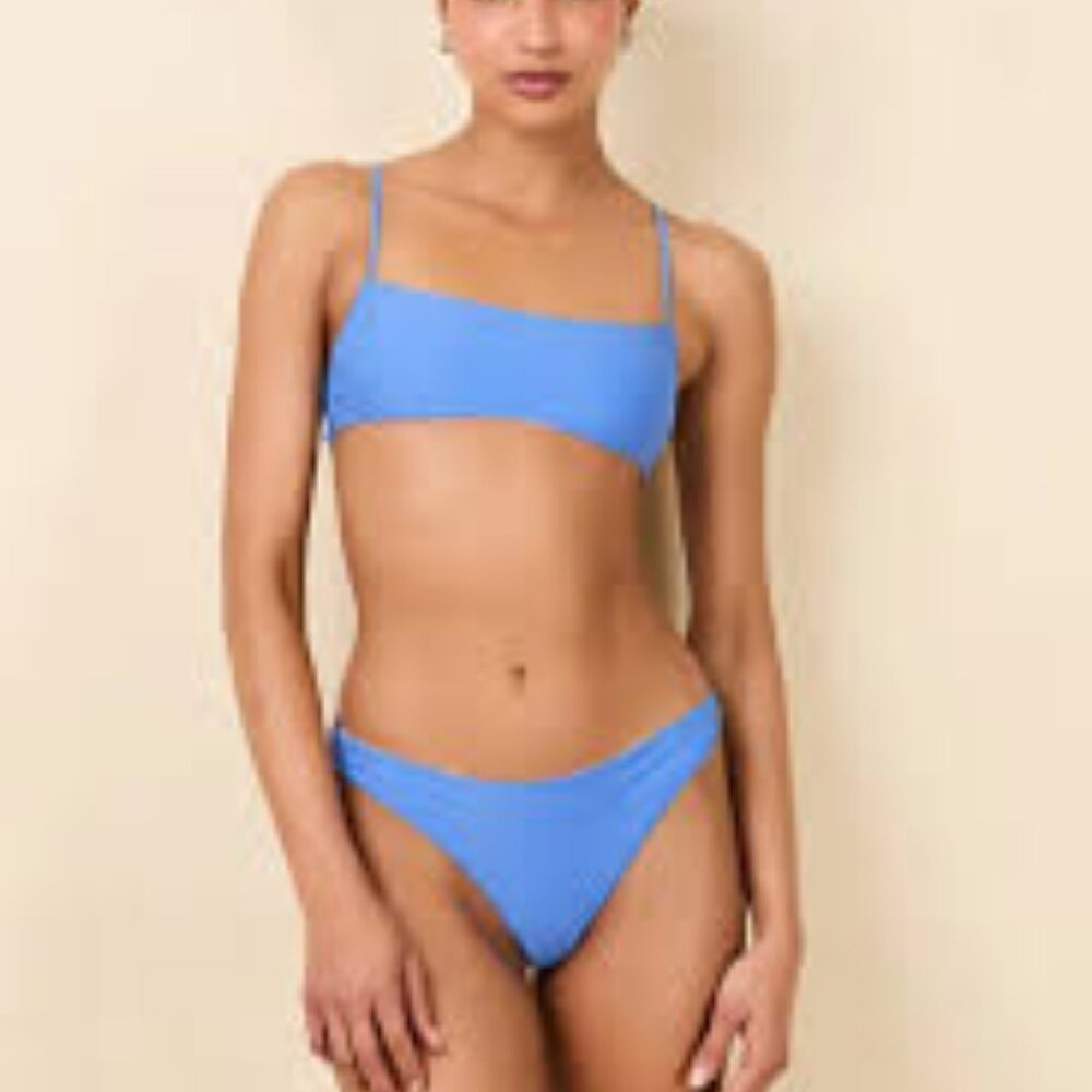 Solid & Striped Daniela Reversible Bikini Marina Blue Sunset Stripe Size S  NWT - Picture 2 of 7